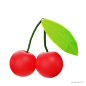 樱桃cerry - @到位啦UI素材 水果3D模型素材下载