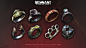 3D Icon Design - Remnant: From the Ashes - DLC 1 and 2 - Rings, Nelson Neto : Some more of my work on Remnant IP, some rings from both DLC 1 and 2 and Free updates.