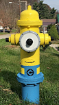 Minion fire hydrant on my street
