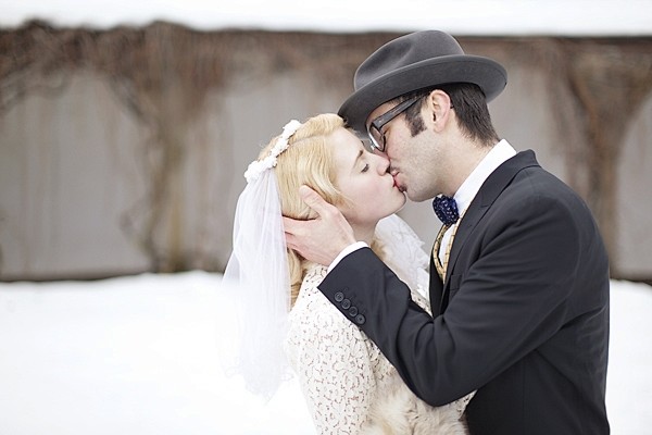冬季复古的婚礼 - 冬季复古的婚礼婚纱照...