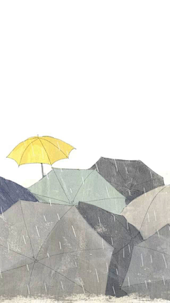 三十六陂采集到雨伞插画