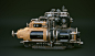 Steampunk machines V01, Toni Bratincevic : Over last year I've been working on a bunch of steampunk machines for my future projects. It is a kitbash set that I constantly expand with new assets. These are some WIP images. I'll probably retexture them with