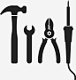 工具施工固定图标_88ICON https://88icon.com 工具 施工 固定 锤子 钳子 修理 焊接 扳手 工作
