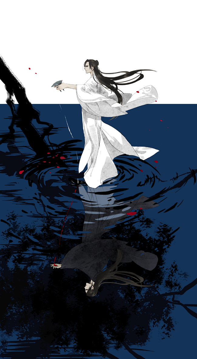 天官赐福 雨暖微霄__ 同人图 插画 壁...