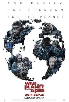 #猩球崛起3#@杜比Dolby 影院版海报环绕立体式登场！让你的猩球之战更刺激，让你的感动之旅更深情！9月15日#猩球崛起3#将带你给视觉、听觉、心灵的多重震撼，你准备好了吗！ ​​​​