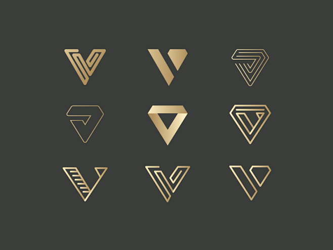 V for Vanquish logo ...