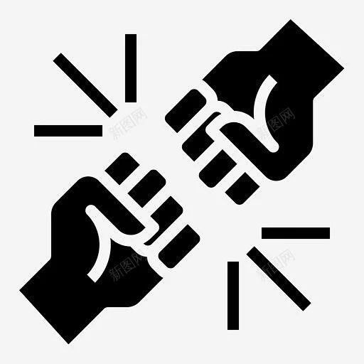 战斗冲突拳头碰撞 标志 UI图标 设计图片 免费下载 页面网页 平面电商 创意素材-花瓣网