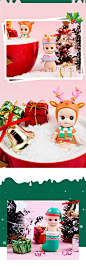 日本正版sonny angel丘比索尼可爱天使娃娃2016圣诞节 鹿礼物袜子-淘宝网
