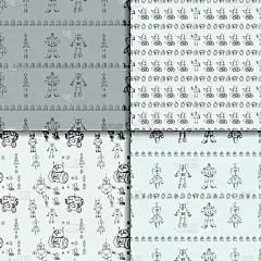 机器人涂鸦图案集