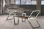 Christopher 多边菱形格钢架桌椅 [13P]-产品设计 - DOOOOR.com