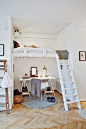 高架床节约空间，十分适合小户型的家！