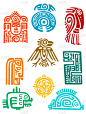 古代玛雅人的元素和符号