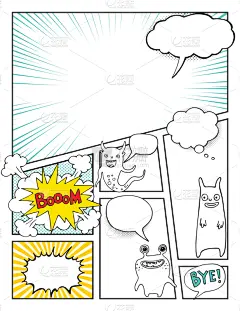 漫画书,怪物,轻蔑的,书页,可爱的,华丽的,计划书,基因突变,壁纸