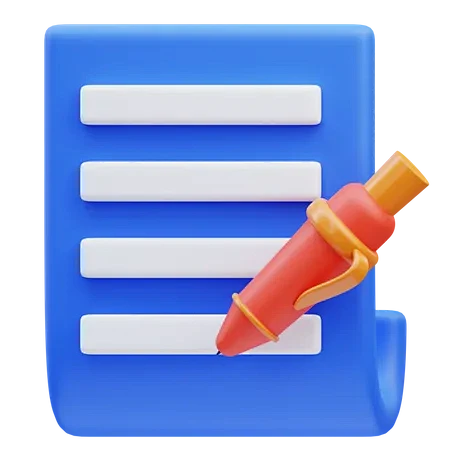 Write Document 3D Icon图片_元宇宙模型图标参考图片素材-花瓣网