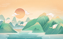 苗宏伟采集到风景插画
