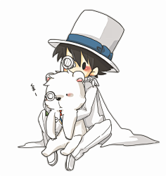 com怪盗基德 黑羽快斗 柯南 万圣节牛雨凡采集到素材采集weibo.