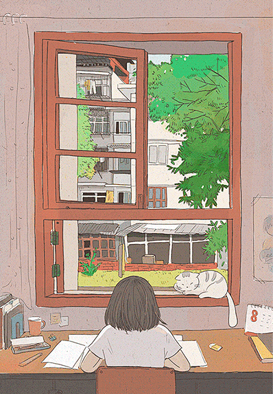 （插画欣赏）记忆中的夏天～熟悉的场景