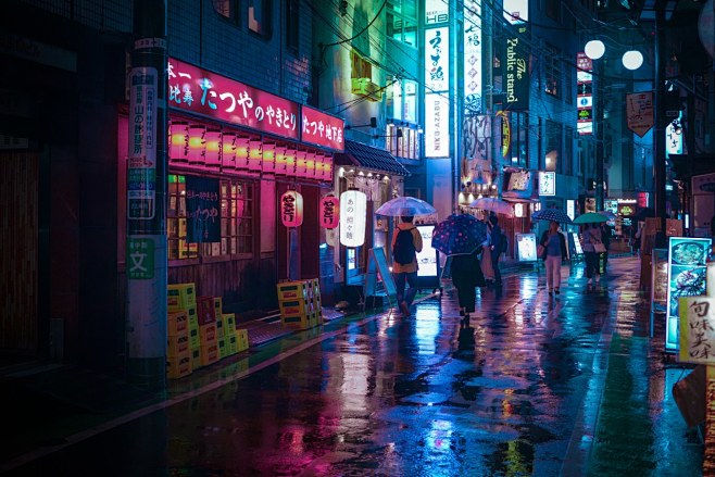 赛博朋克霓虹灯氛围