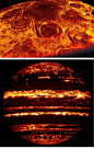 红外图像呈现的木星