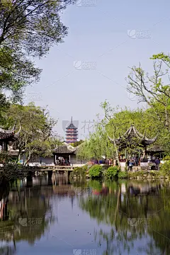 中国苏州，拙政园