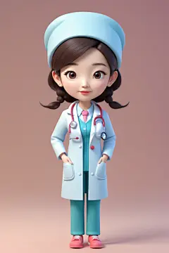 医院护工医生人物模型
