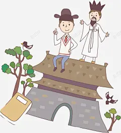 古代建筑高清素材 古装 屋顶 建筑 手绘 树干 树木 校服男孩 燕子 老夫子 元素 免抠png 设计图片 免费下载 页面网页 平面电商 创意素材