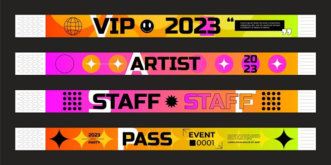 Flat event bracelets...