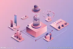 炫彩科技创意插画图片,炫彩科技创意插画模板下载,科学技术 科学实验 科技 创意设计 建筑物,炫彩科技创意插画设计素材,昵图网：图片共享和图片交易中心