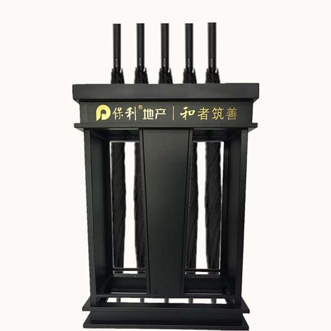 商用轻奢雨伞架铁艺创意伞桶售楼部雨伞收纳...
