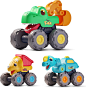 iPlay,iLearn 恐龙卡车玩具幼儿 1-3,婴儿回力恐龙车,大恐龙工程车,挖掘机自卸卡车,圣诞节生日礼物,适合 12 - 18 个月 1 - 2 - 3 岁儿童男孩女孩 ls ls - 玩具 - 亚马逊中国