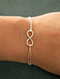 Sterling Silver Infinity Bracelet Simple Minimalist Jewelry Designer Inspired bridesmaid gifts