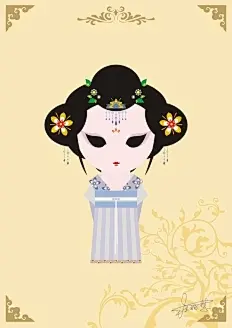 贵妃万岁的插画画廊展厅