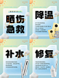 微商护肤知识护肤小课堂系列海报-源文件