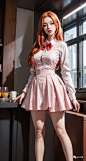 AI绘画 - 高挑性感的美女写真-今日头条