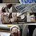 蓝色花纹系列手制印染工艺日式设计碗，日本东屋出品（图解制作步骤）