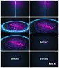 AE模板 蓝色梦幻科技波浪logo展示 Videohive Technology Logo 免费下载