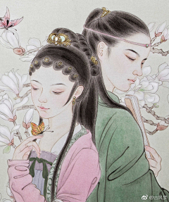 微博：古风梦采集到古风插画