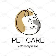 绘画插图,猫,矢量,兽医,品牌名称,狗,门诊部,宠物装备,可爱的,设计