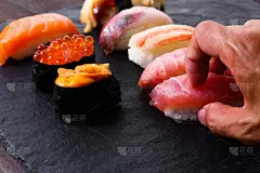 日本人,寿司,仅日本人,日本食品,米,东亚,生鱼片寿司,鲑鱼,鱼类,海胆