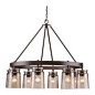 Golden Lighting - 8 Light Standard Bulb Chandelier, Rubbed Bronze - Chandeliers