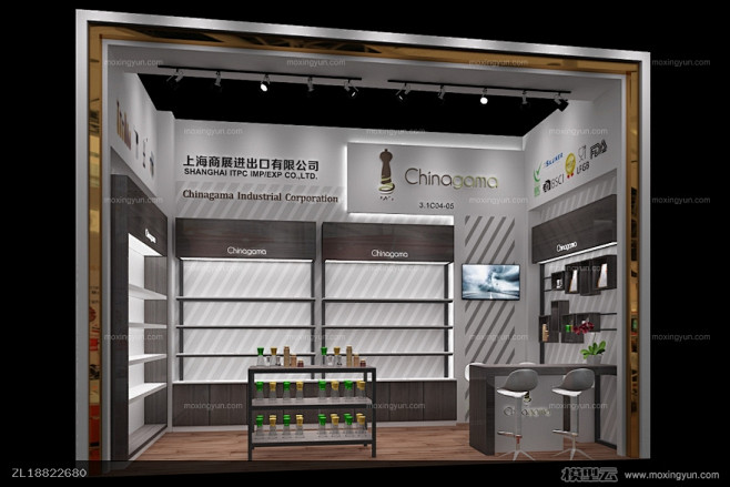 上海商展进口展览展示展台模型 _A-De...