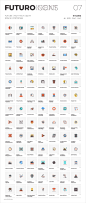 一套91新技术的高品质图标为Illustrator。，Futuro Next Future Technology_广告图标_乐分享素材网_psd素材_平面素材_png素材_免费素材_ppt模板_灵感库_设计素材共享平台