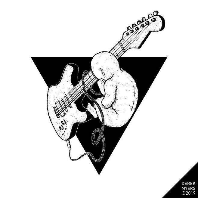 derekmyers针管笔绘画6