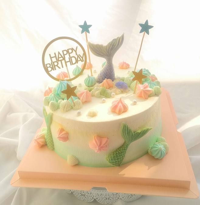 生日蛋糕 美人鱼