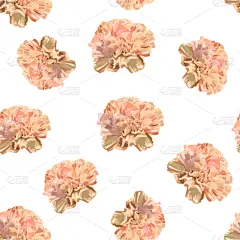 绘画插图,花,数码图形,白色,红色,背景,四方连续纹样,康乃馨,纺织品,壁纸