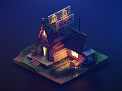 BaiweiBW采集到c4d low-poly