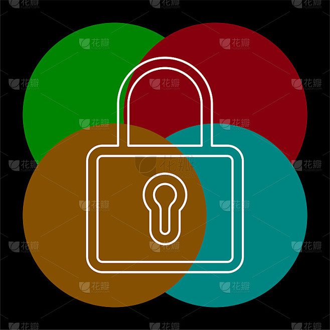 Lock vector icon素材-花瓣网