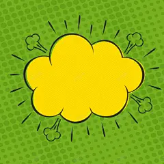 绿色漫画手绘爆炸云团矢量主图 矢量图 绿色背景 高清背景 背景 设计图片 免费下载 页面网页 平面电商 创意素材