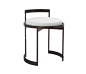 Obi Vanity Swivel Stool by Powell & Bonnell | Ottomans