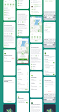 高清绿色在线预订移动ui设计模板sketch素材下载